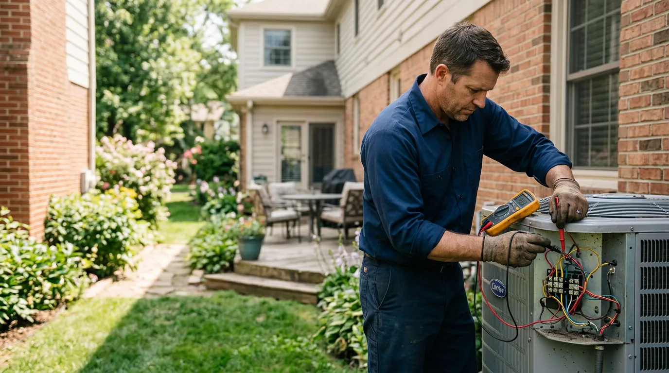 HVAC technician working near Goshen, VA